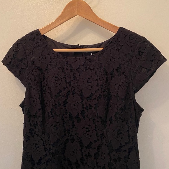 J Crew Black Lace Sheath Dress - Picture 3 of 6